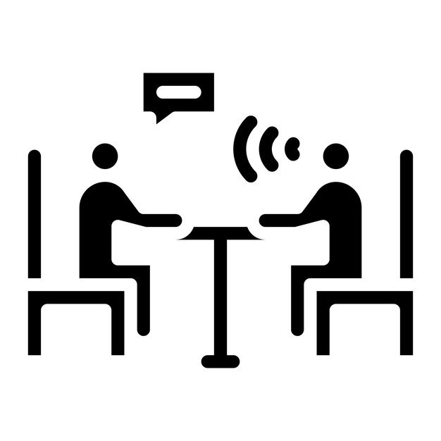 Consultation Session icon vector image Can be used for Psychology