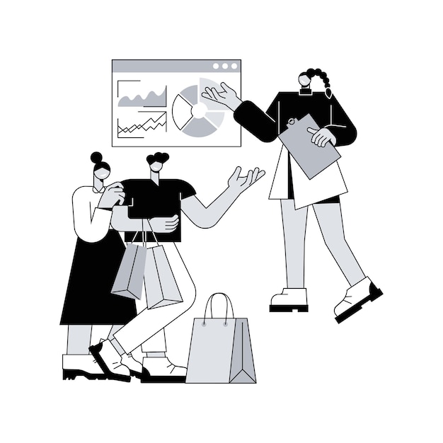 Consultative selling abstract concept vector illustration