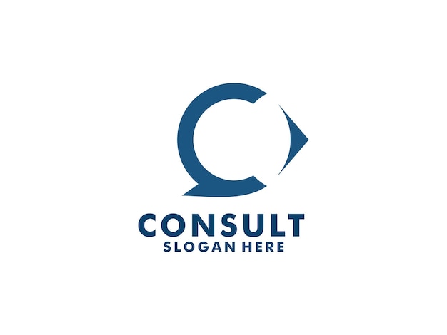 Consulting agency logo Consult logo vector Template