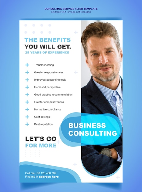 CONSULTING SERVICE FLYER TEMPLATE EDITABLE READY TO PRINT