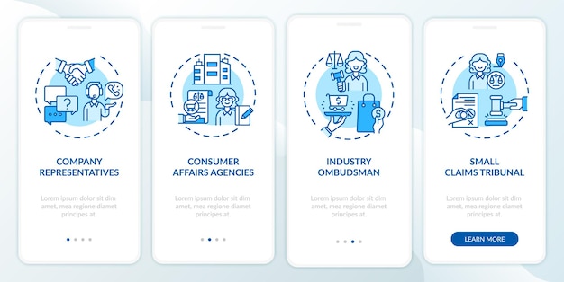 Consumentenbescherming bij onboarding mobiele app-pagina