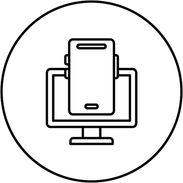 Векторное изображение икон потребительской электроники может быть использовано для Интернета вещей