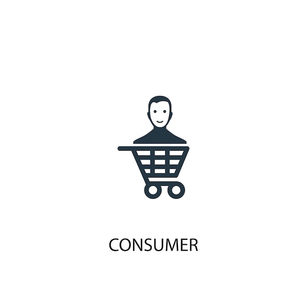 Consumer icon. simple element illustration. consumer concept symbol design. can be used for web and mobile.