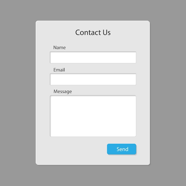 Contact form page