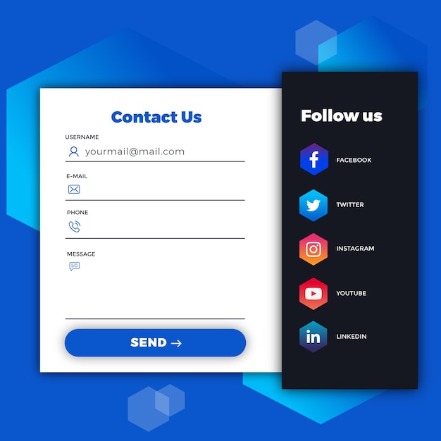 Vector contact form