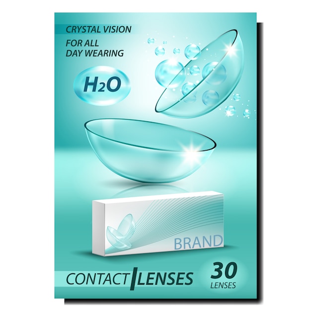 Contact Lenses Creative Advertising banner