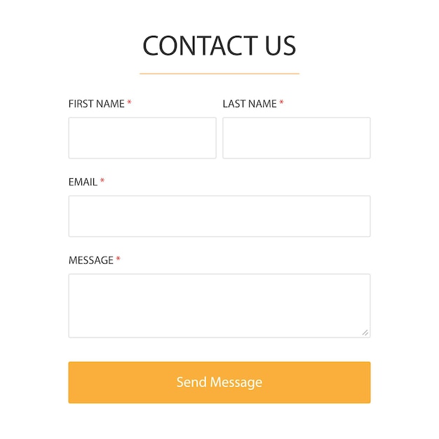 Contact us form. feedback page. contact us window mockup. feedback web page template