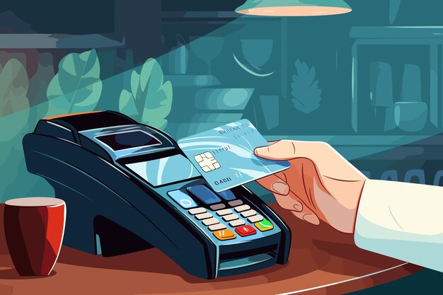 Vector contactless payment in a restaurant