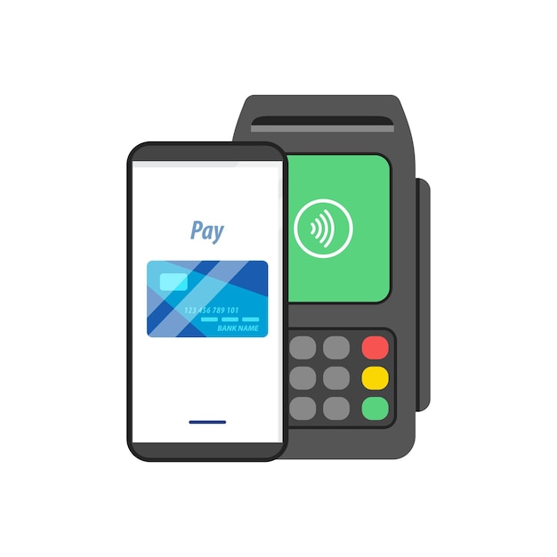 Vector contactless payment vector