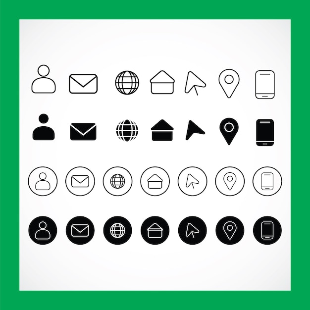 CONTACTS ICONS SET