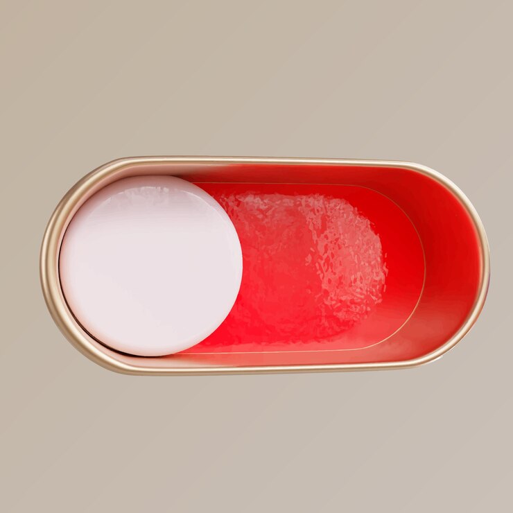Vector a container of ice cream with a red lid that says ice cube on it