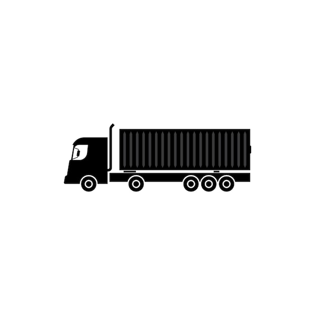 Container truck icon