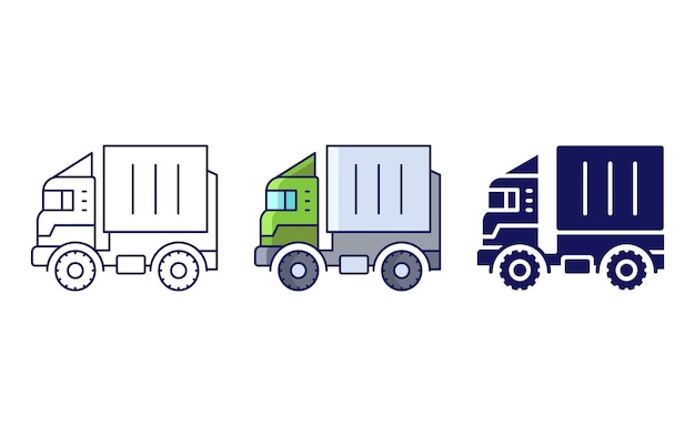 Container truck icon