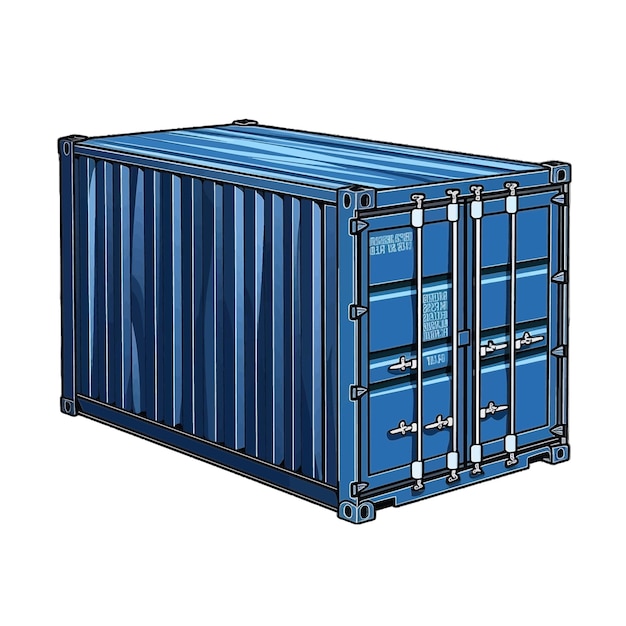 Container vector clipart white background