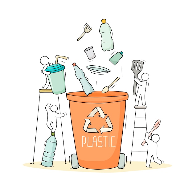 Container voor plastic afval