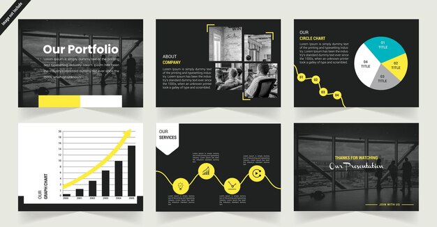 Vector contemporary business profile brochure template design
