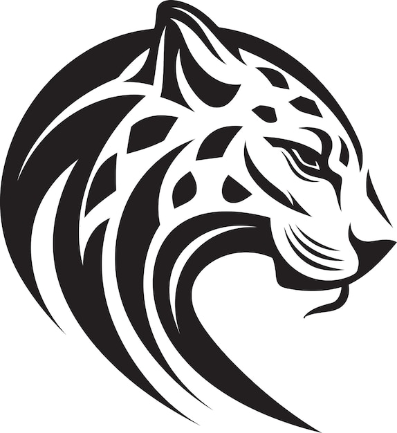 Современный знак гепарда в тенях Majestic Prowler элегантный брендинг