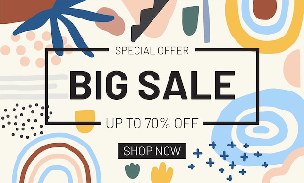 Vector contemporary creative big sale background