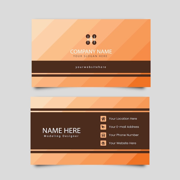 Contemporary Double Sided Business Card Templates