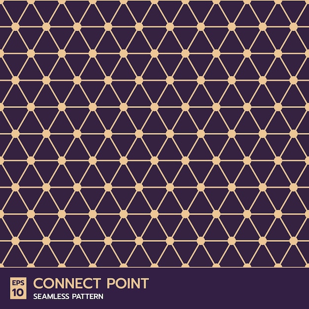 Vector contemporary geometric grid line seamless pattern