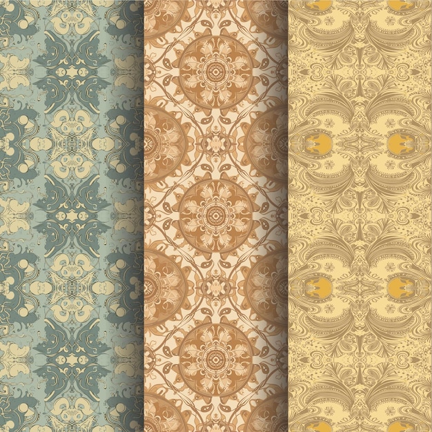 Contemporary Illustration Style Patterns for Modern Wallpaper Collection in Elegance style