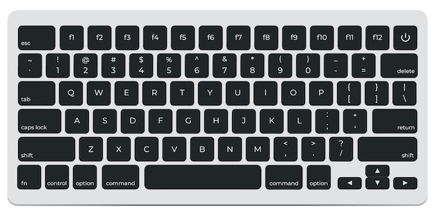 Contemporary light keyboard of computer Top View Wireless Keyboard New Model With Aluminium Isolated With Clipping Path On White Background