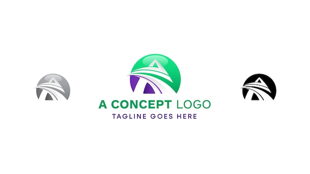 Contemporary Logo Design Explore the Abstract Creative Monogram Letter A Symbol with Gradient