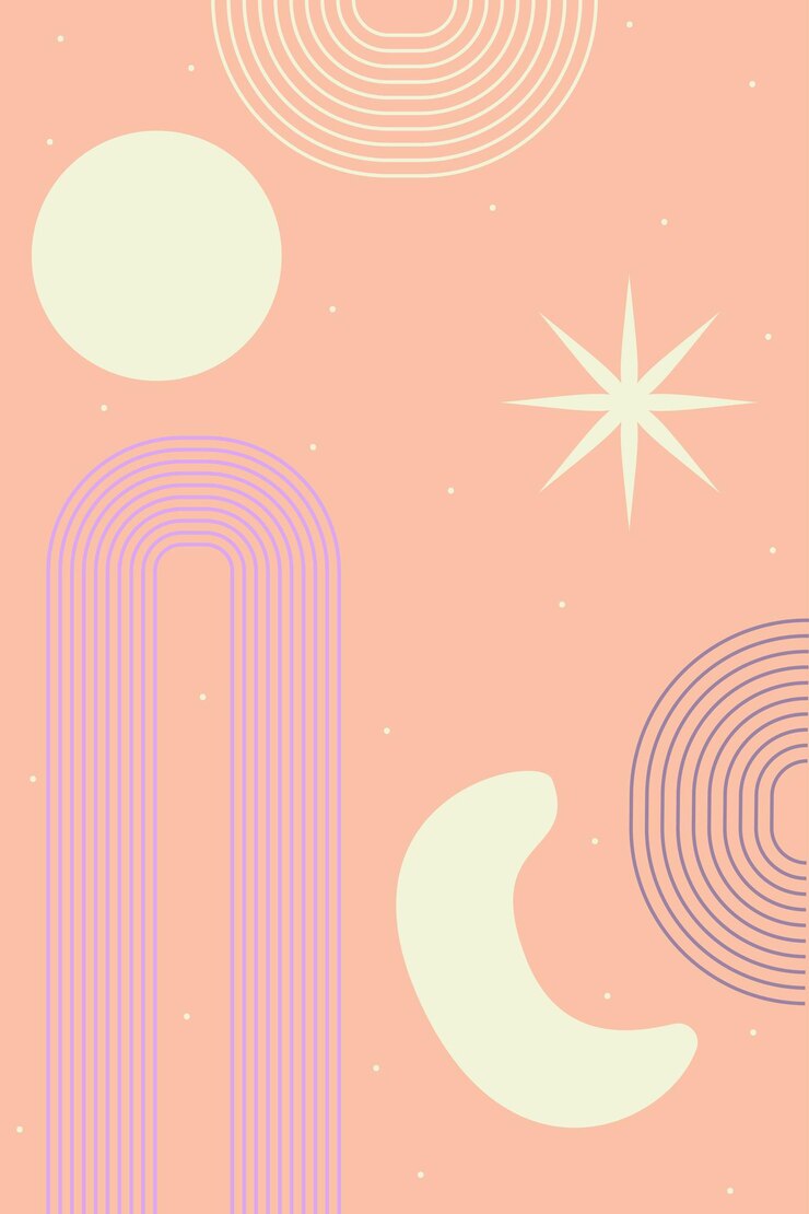 Vector 엽서 포스터 벽 예술에 대한 현대 미니멀리스트 배경 현대 boho 스타일 boho 디자인