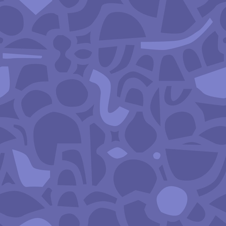 Vector contemporary seamless pattern with simple geometric shapes in very peri color
