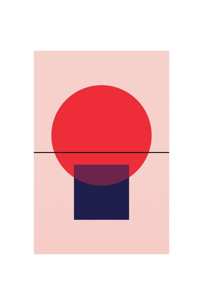 Contemporary Simple Geometric Art Print