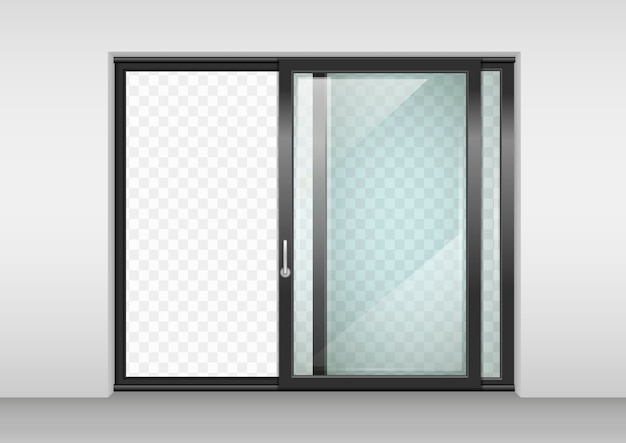 Vector contemporary sliding door