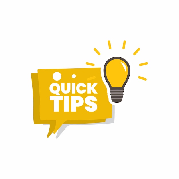 contemporary tips design vector