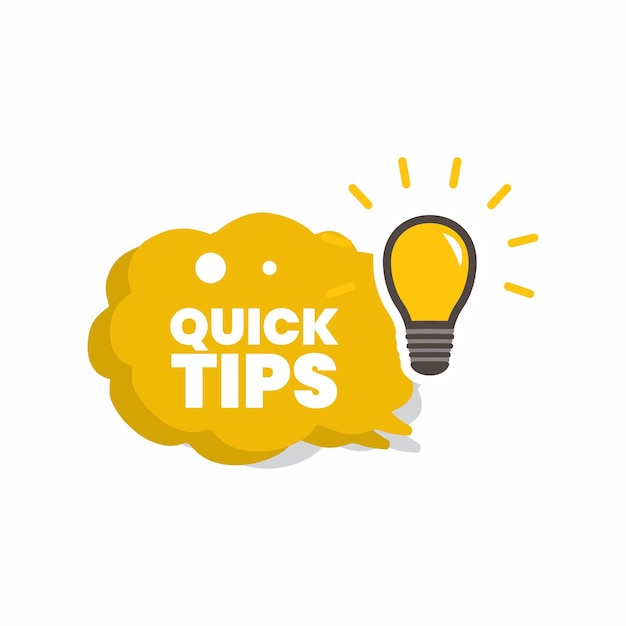 contemporary tips design vector