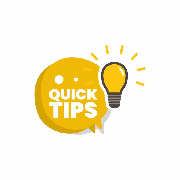 Contemporary tips design vector