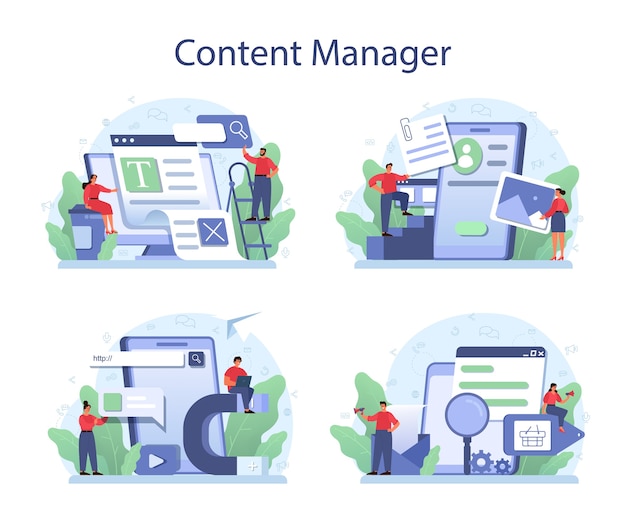 Content management concept ingesteld