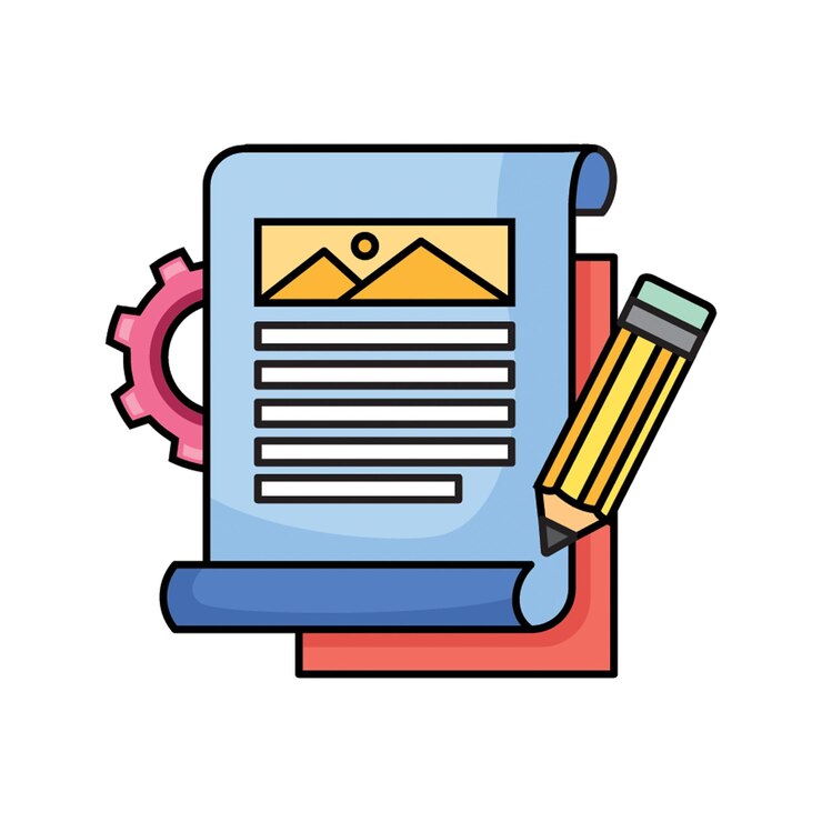 Vector content management icon