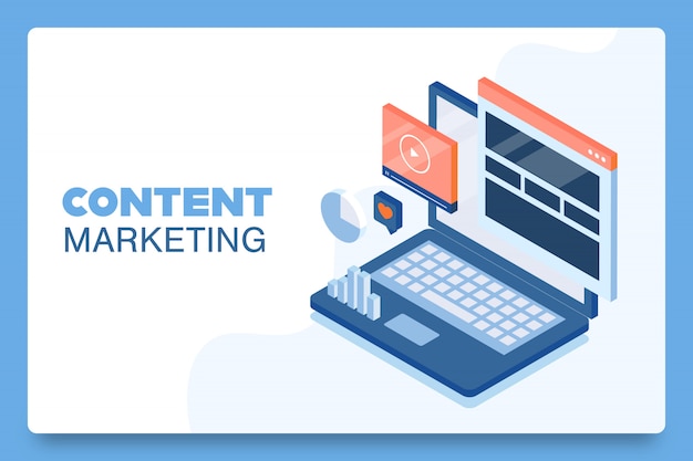 Content marketing landing page