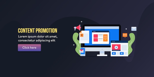 Vector content promotion