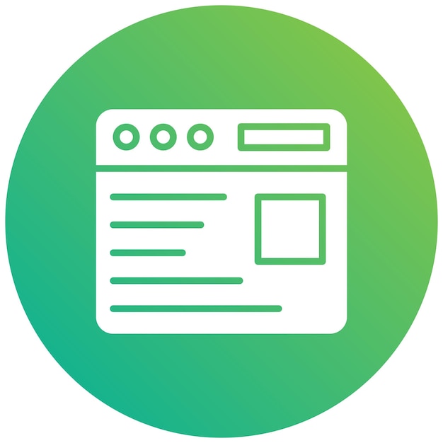 Content Vector Icon Design Illustratie van de website