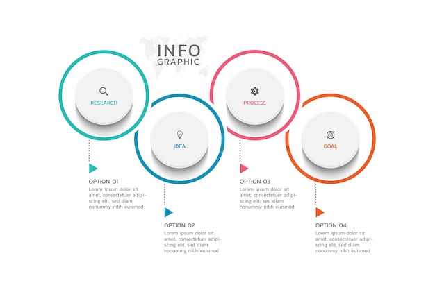 contents infographic business background template colorful design