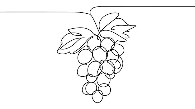 Illustrazione vettoriale continua disegnata con una linea del simbolo della croce cristiana