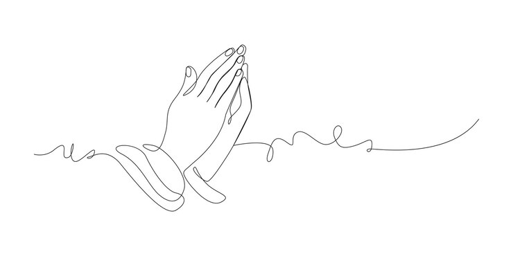 Vector continuous easter eggs drawn by one line happy easter concept