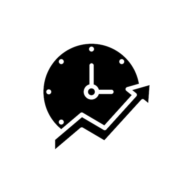 Continuous Improvement Icon Set Infographic en Quality Cycle Vector symbool in een zwarte gevulde en omschreven stijl Endless Progress Sign