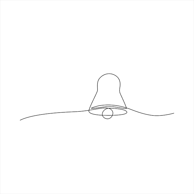 Continuous line art of bells