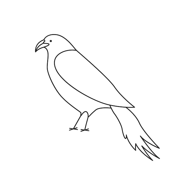 Continuous Line Bird single Line Drawing Vector Illustration