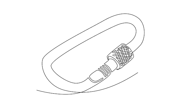 カラビナ スプリング スナップ リンクの連続ライン