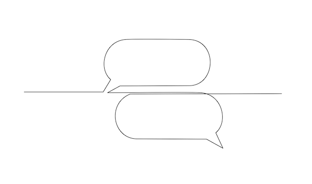 Doodle Speech Bubbleの連続ライン描画