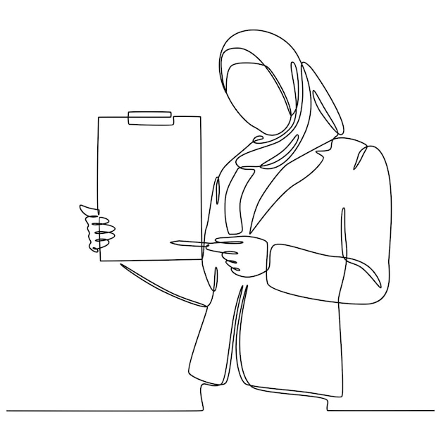 Single continuous line drawing of young happy manager checking report from  team member while he enjoy