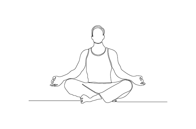 Svg Black And White Library Meditation Clipart Rest - Woman Meditation  Drawing Hd - Free Transparent PNG Clipart Images Download