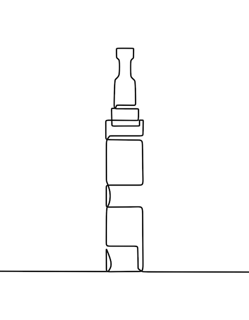 タバコの連続線画